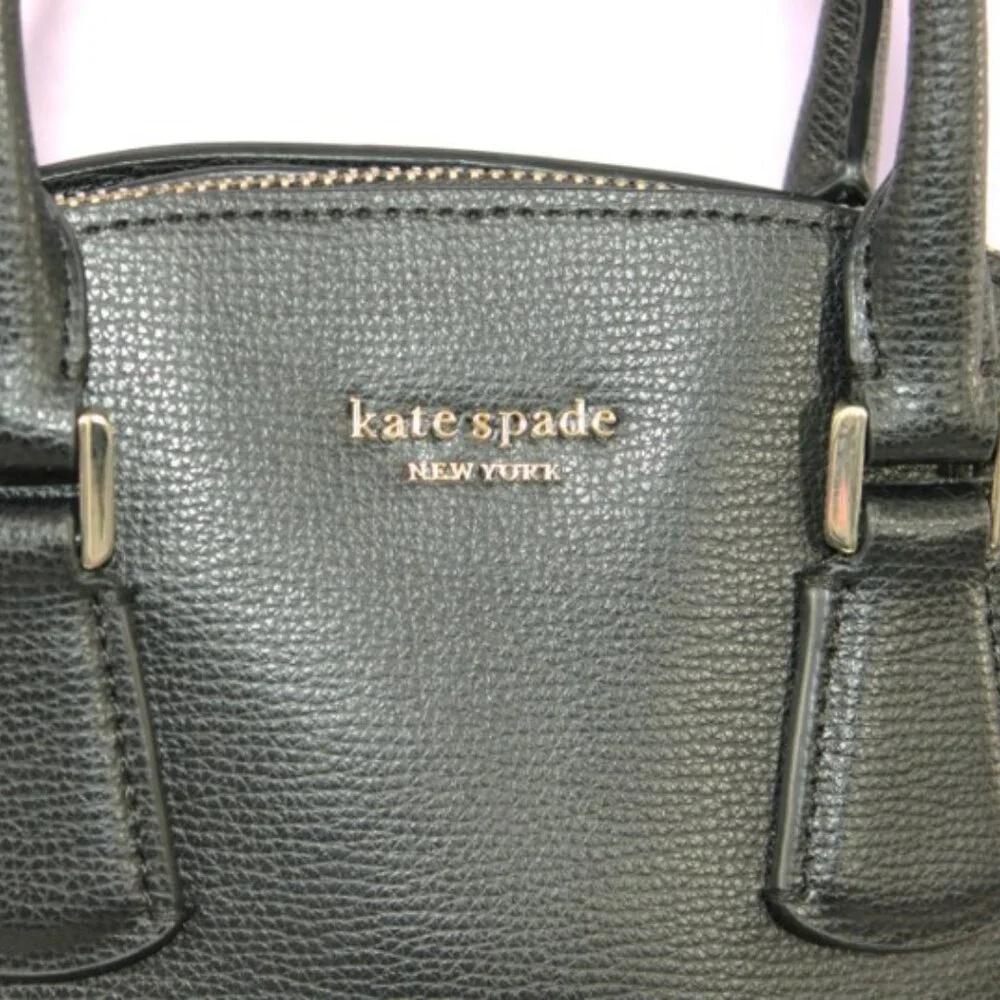 Kate Spade New York Small Dome Satchel Crossbody – Black Pebbled Leather - Picture 11 of 15